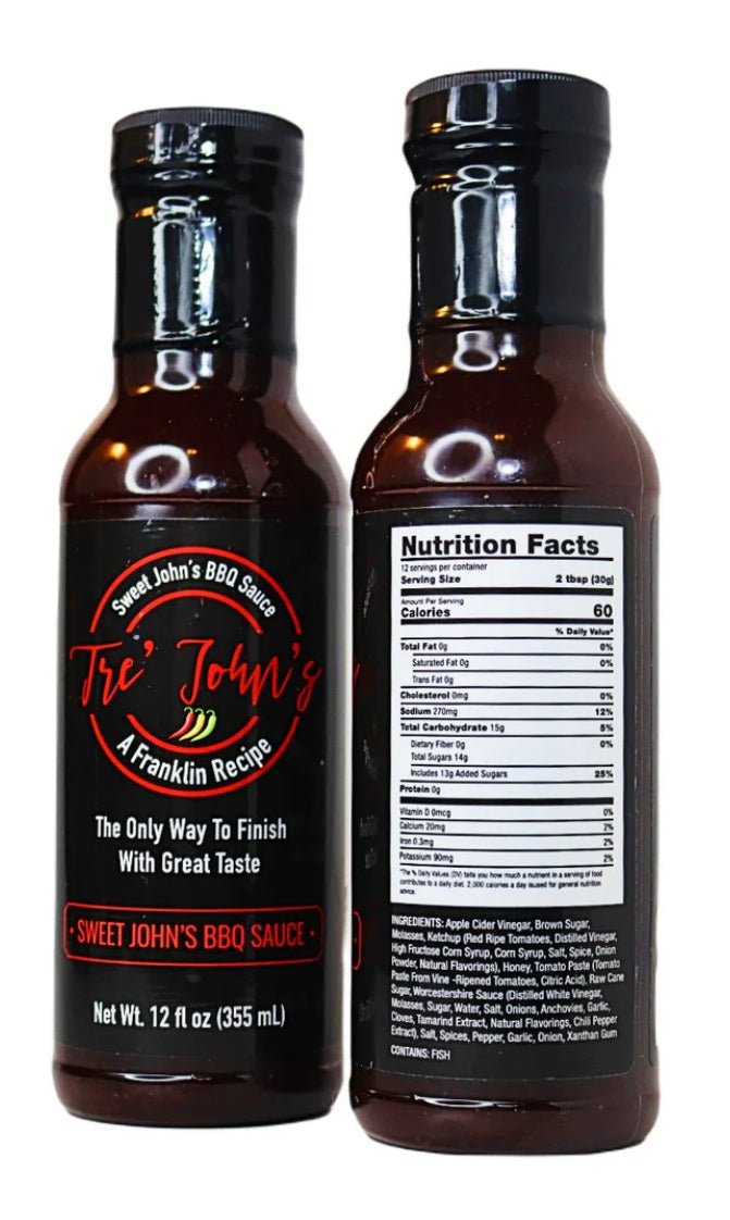 12fl oz. Sweet John's BBQ Sauce